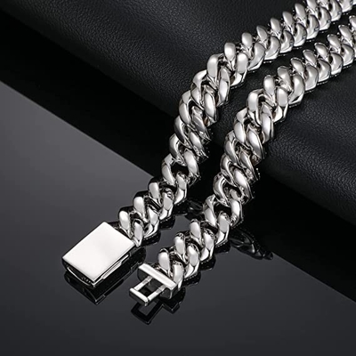 16 Inch Moissanite Hip Hop Chains 18 Inch 925 Sterling Silver Miami Cuban Link Chain