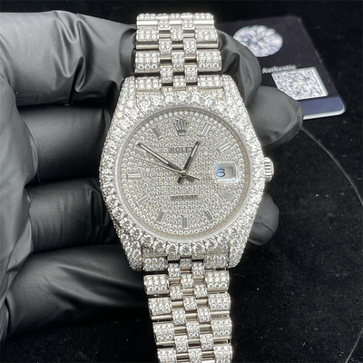 DEF Iced Out Diamond Studded Watch  VVS Diamond Watch Everlasting Shine