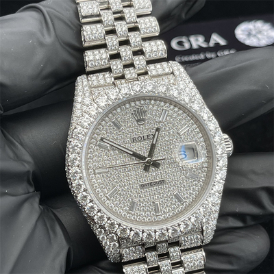 DEF Iced Out Diamond Studded Watch  VVS Diamond Watch Everlasting Shine