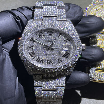 Round Brilliant Cut Moissanite Watch 