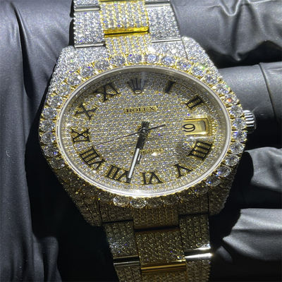 DEF  Moissanite Watch  Full Bussdown  Iced Out Diamond Watch