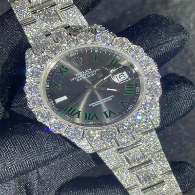 Luxury Design Moissanite Watch Rolex OEM Diamond Watches For Men