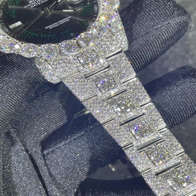 Luxury Design Moissanite Watch Rolex OEM Diamond Watches For Men