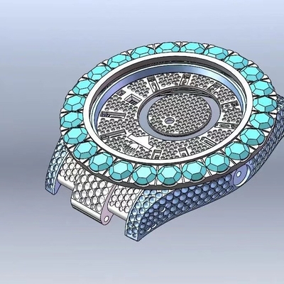 Excellent Polish VVS  Moissanite Diamond Watch Hip Hop Iced Out Watches With GRA