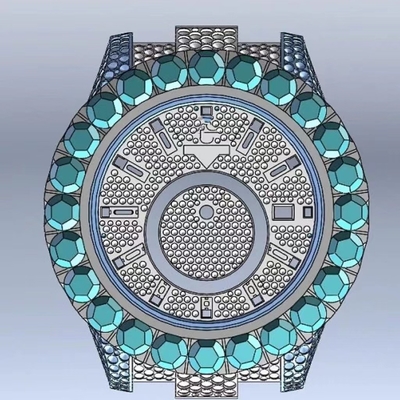 Excellent Polish VVS  Moissanite Diamond Watch Hip Hop Iced Out Watches With GRA