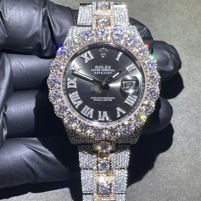 Hip Hop  Moissanite Watch G Shock  Luxury Bust Down Diamond Watch